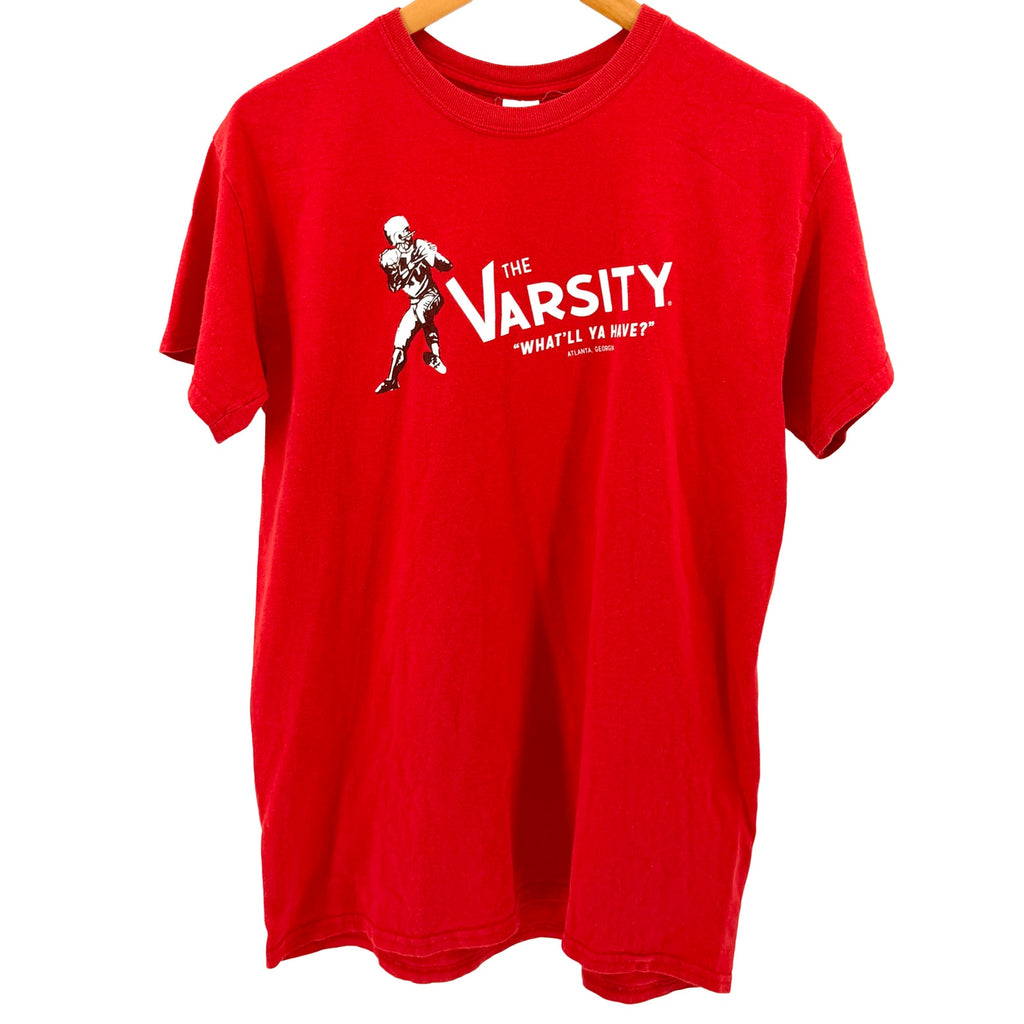 Vintage 90s The Varsity Atlanta Georgia Red 100% Cotton Graphic T-Shirt