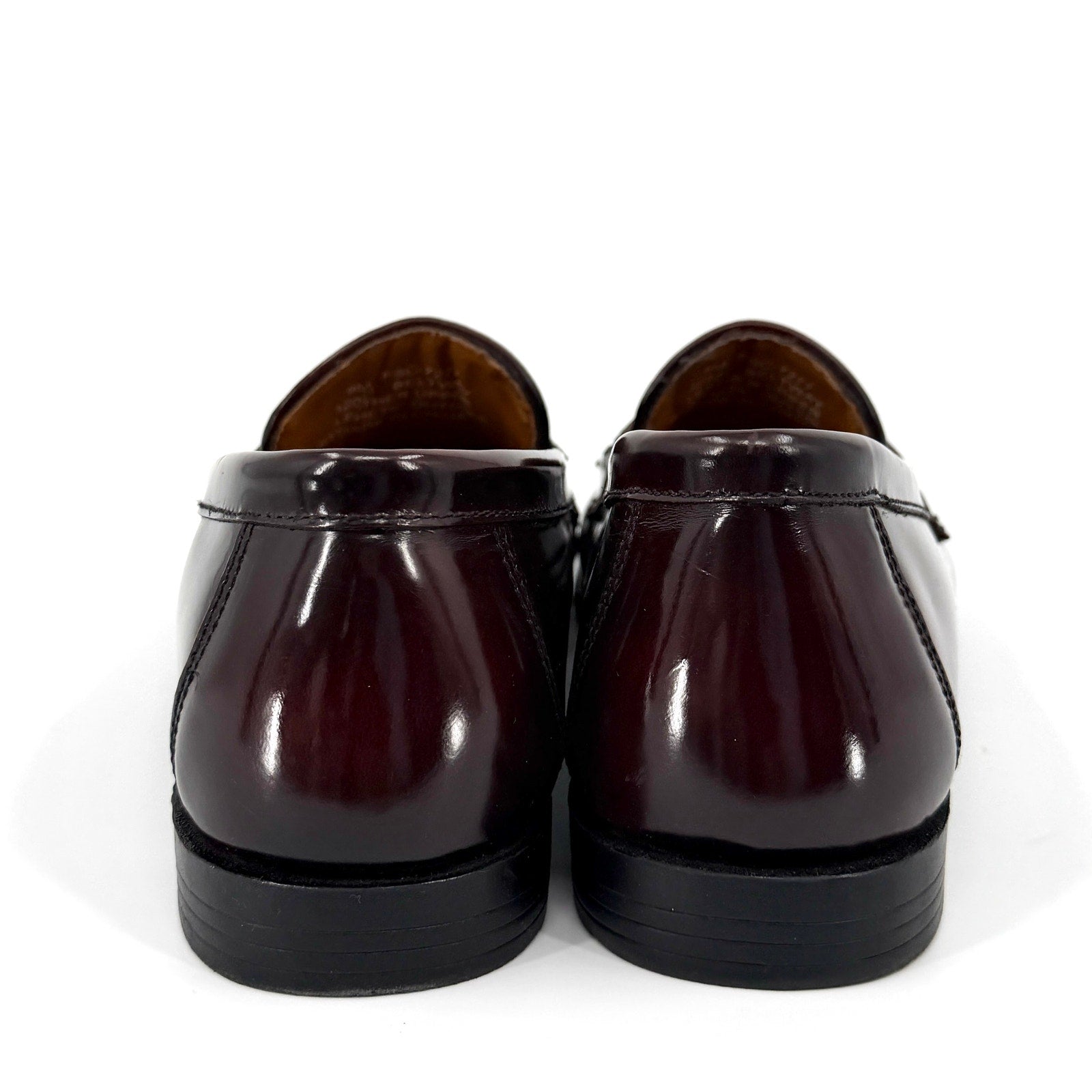 Vintage 90s French Shriner Brown Genuine Leather Tassel Kiltie Beltway Loafers