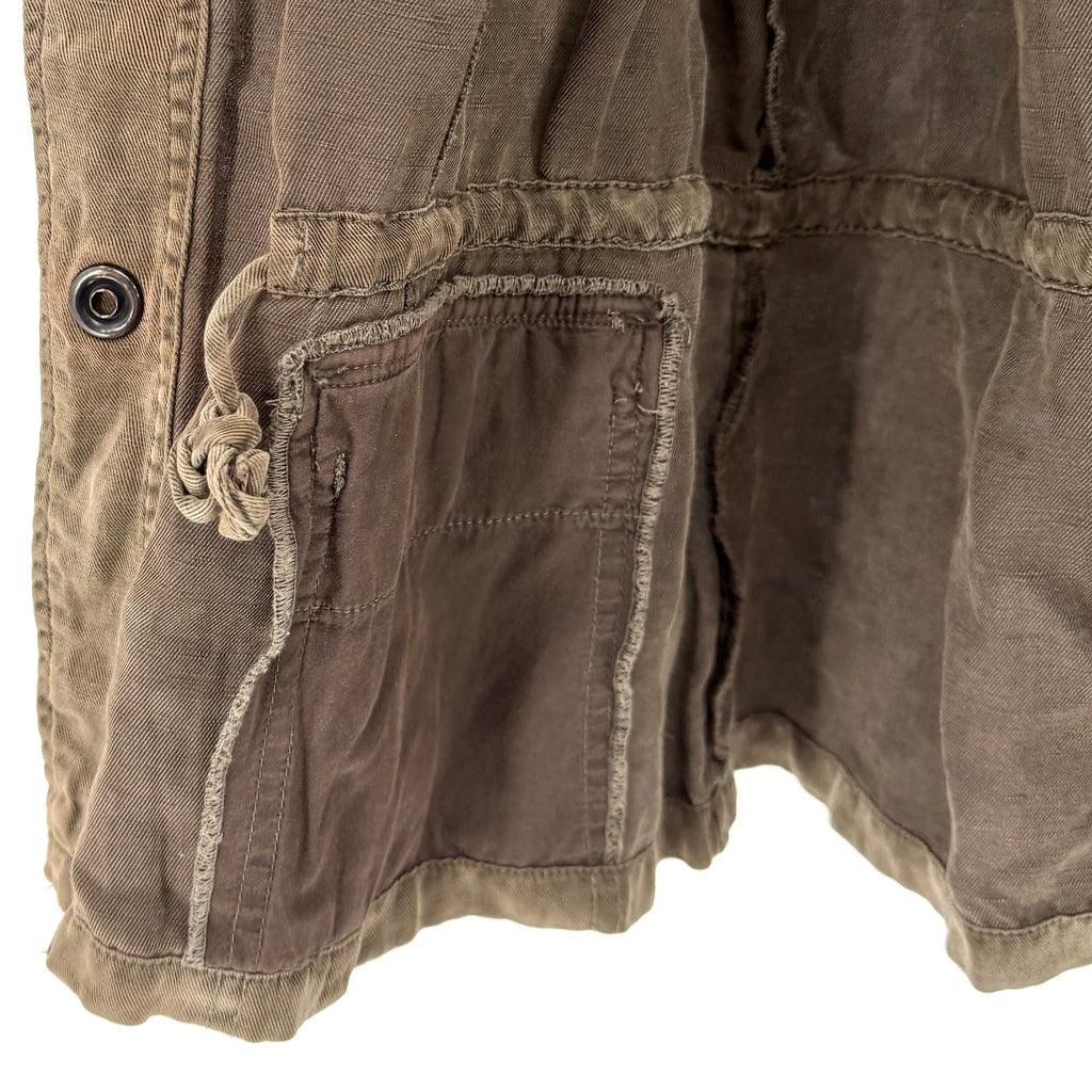 Sanctuary Army Green Olive Utility Field Military Lightweight Jacket