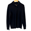 Michael Kors Black Shawl Neck Thick Knit Layering Sweater