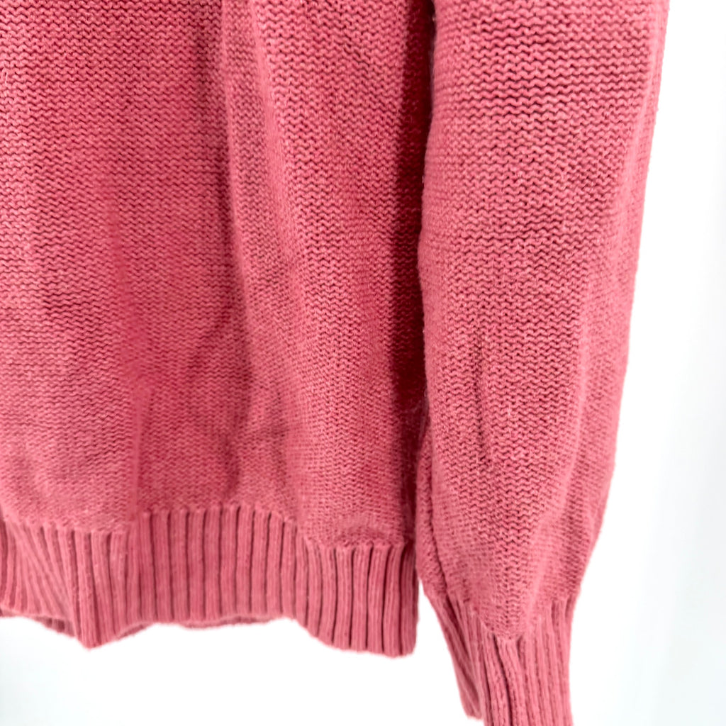 J.Crew Pink 100% Cotton Classic Preppy Crewneck Sweater