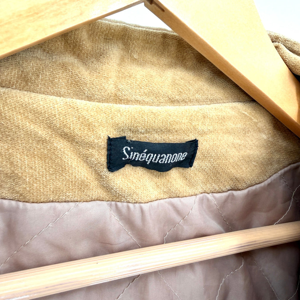 Vintage Y2K Sinéquanone Tan Structured Utility Field Jacket