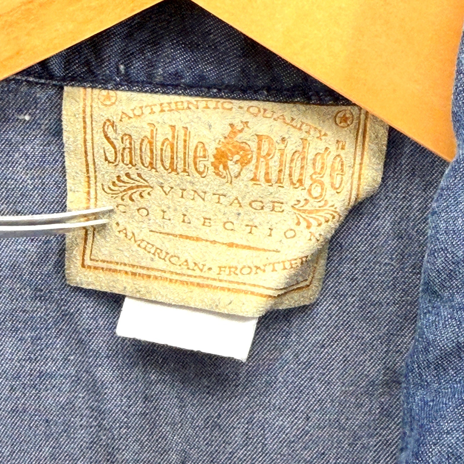 Vintage 90s Saddle Ridge Blue Western Star Button Asymmetrical Sleeveless Top