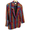 Vintage 90s Cedars Rainbow Tweed Oversized Blazer
