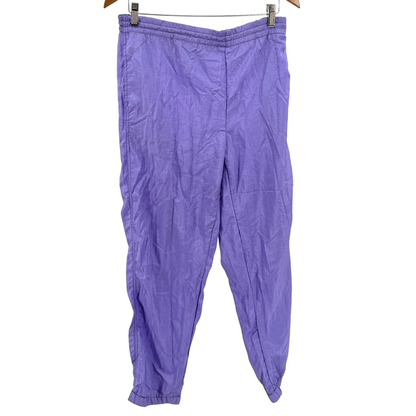 Vintage 90s Clipper Bay Colorblock Purple Rainbow Windbreaker Tracksuit Set