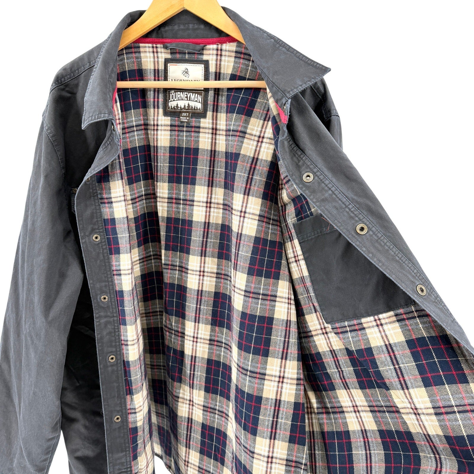 Legendary Whitetails Navy Blue Journeyman Flannel Lined Chore Jacket