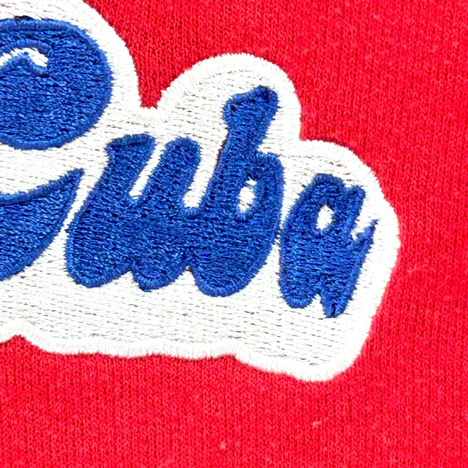 Fruit of the Loom Red Embroidered Free Cuba Protest Graphic Sweatshirt