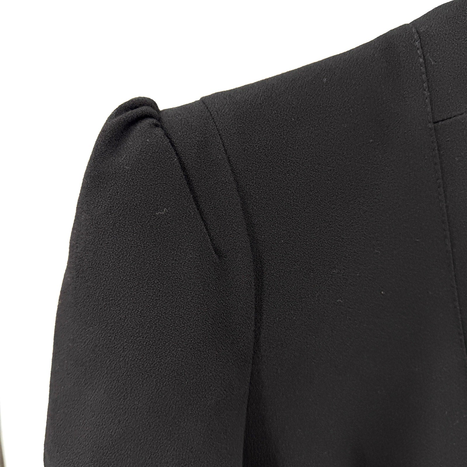 Karen Millen Black Structured Bodice Pockets Tapered Leg Jumpsuit