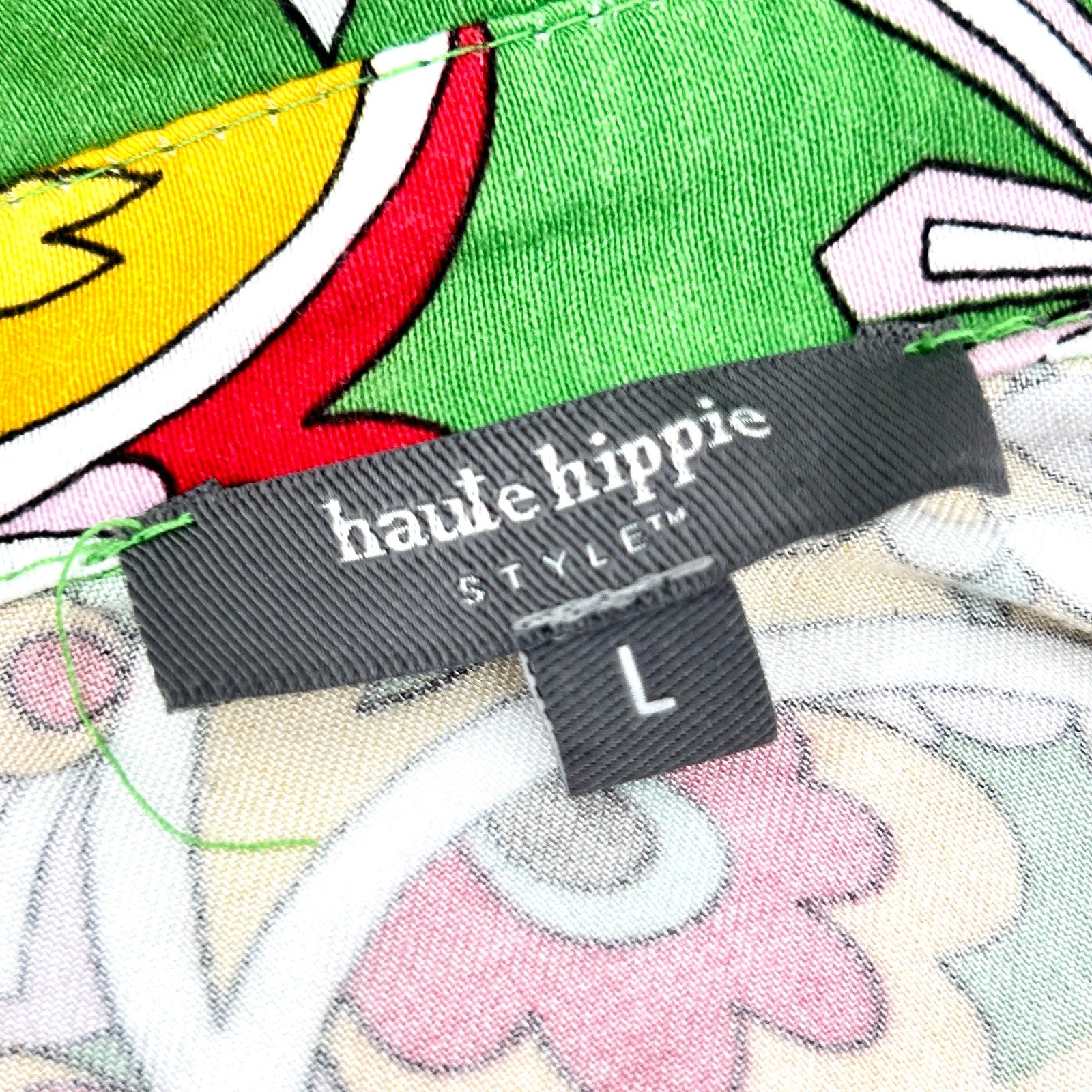 Haute Hippie Green Yellow Paisley Silk Wrap Front Tie Crop Top Blouse