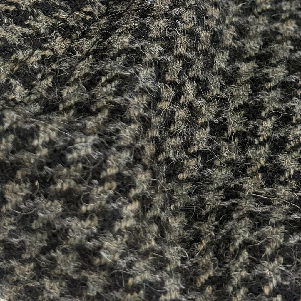 Vintage 90s Perry Ellis Portfolio Grey Black Houndstooth 100% Wool Newsboy Hat