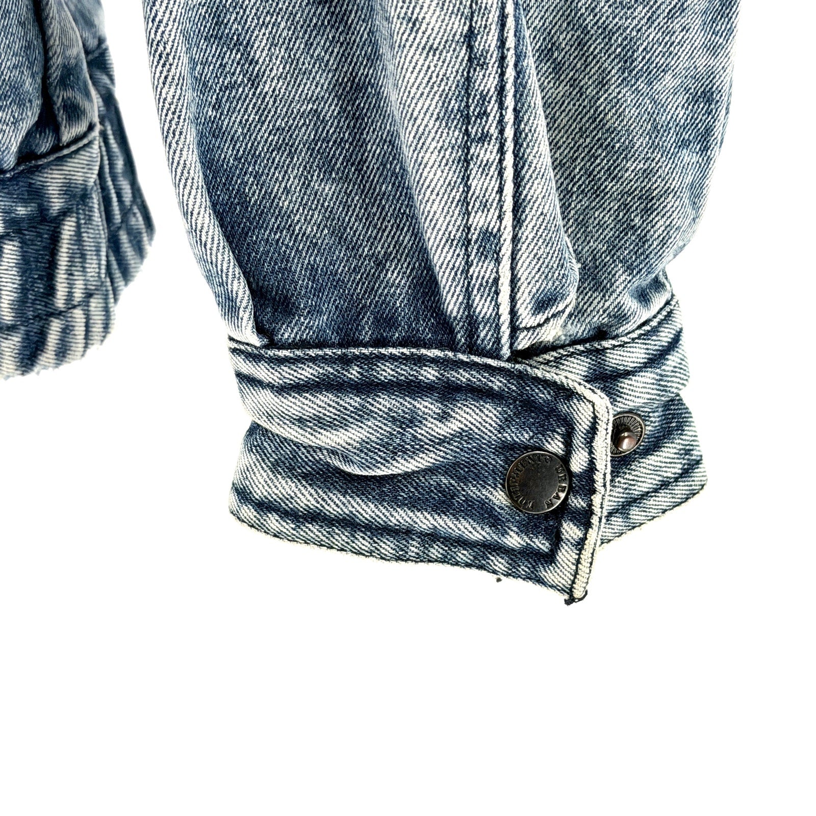 Vintage 80s Urban Equipment David Peyser Acid Wash Denim Bomber Jacket