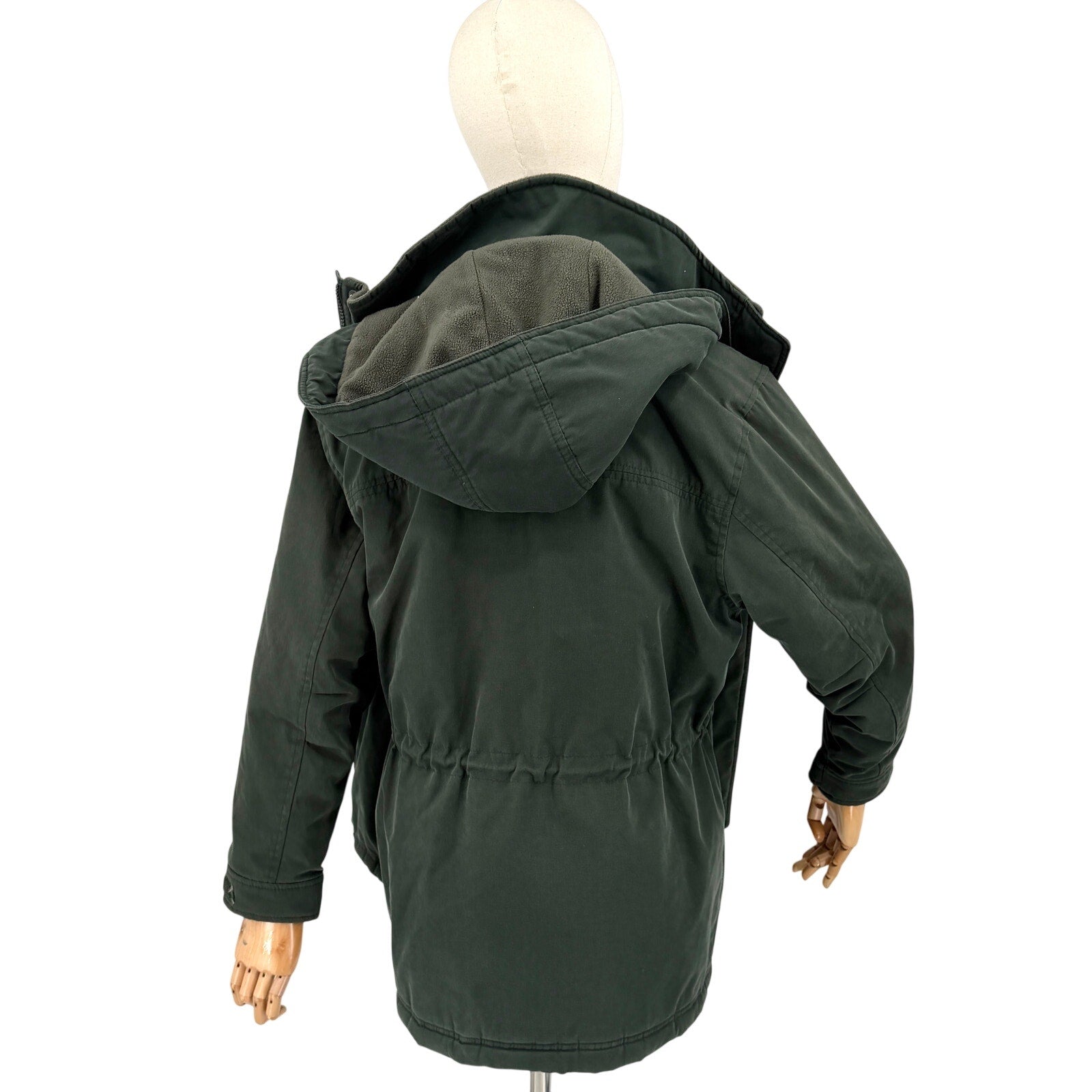 Vintage 90s Pacific Trail Forest Green Detachable Hood Anorak Parka
