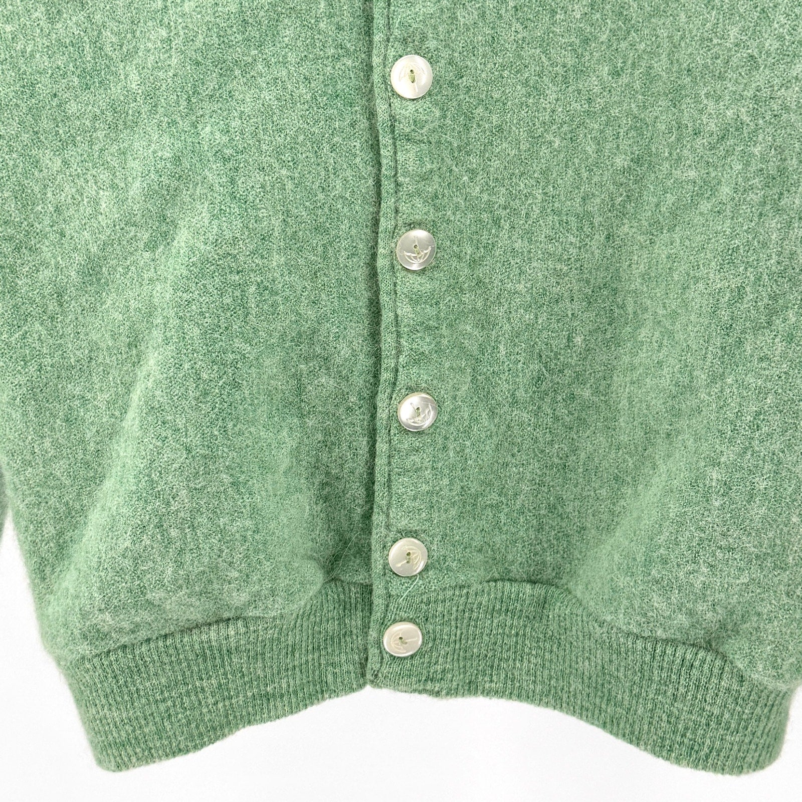 Vintage 60s Arnold Palmer Mint Green Retro Golf Preppy Cardigan Sweater