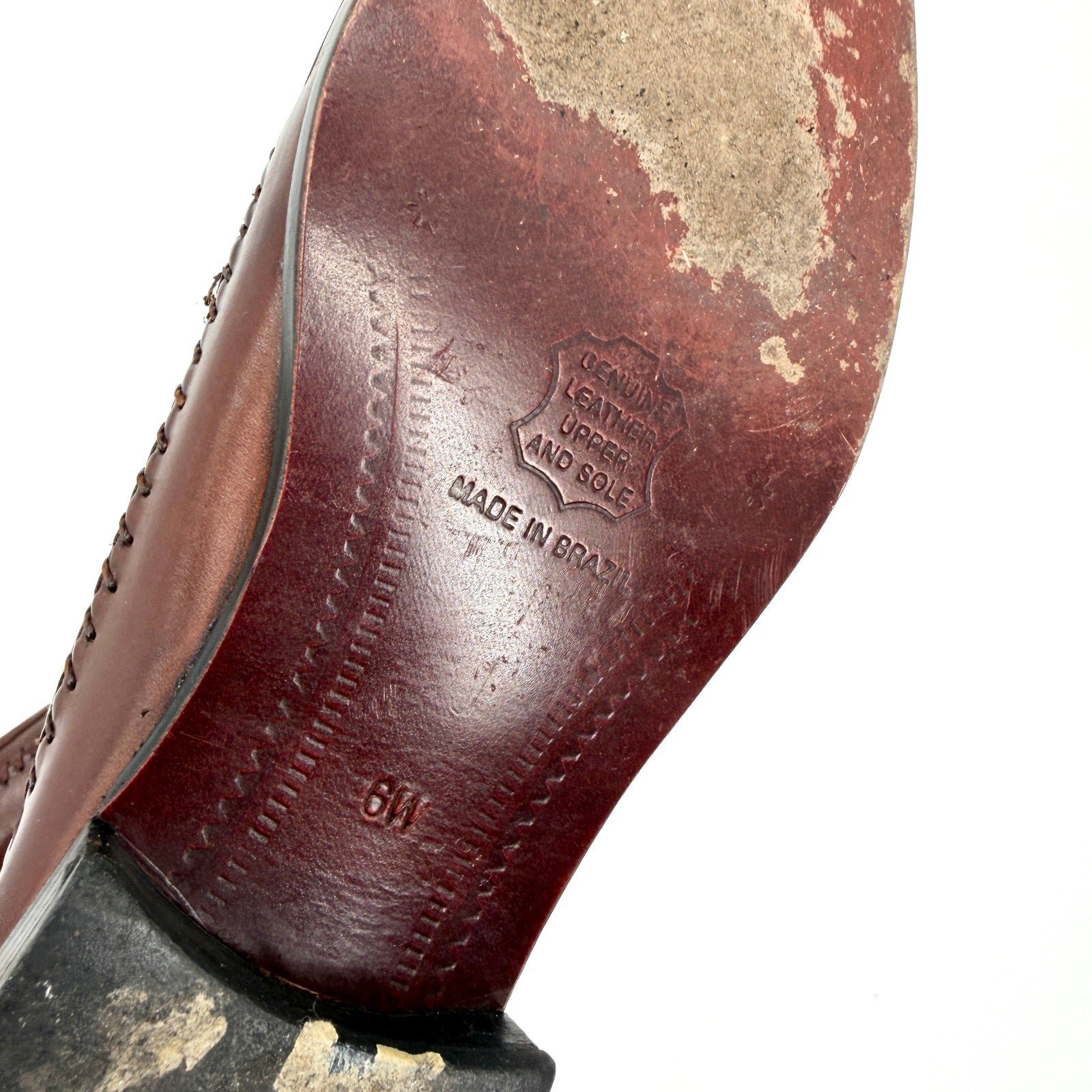 Vintage 90s Donato Marrone Brown Genuine Leather Tassel Kiltie Loafers