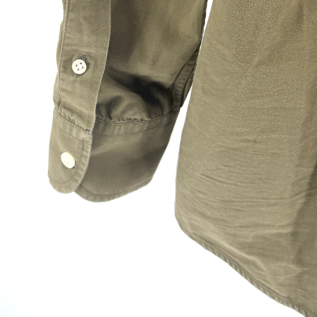 La Martina Saddlery Olive Green Embroidered Utility Polo Button Down Shirt