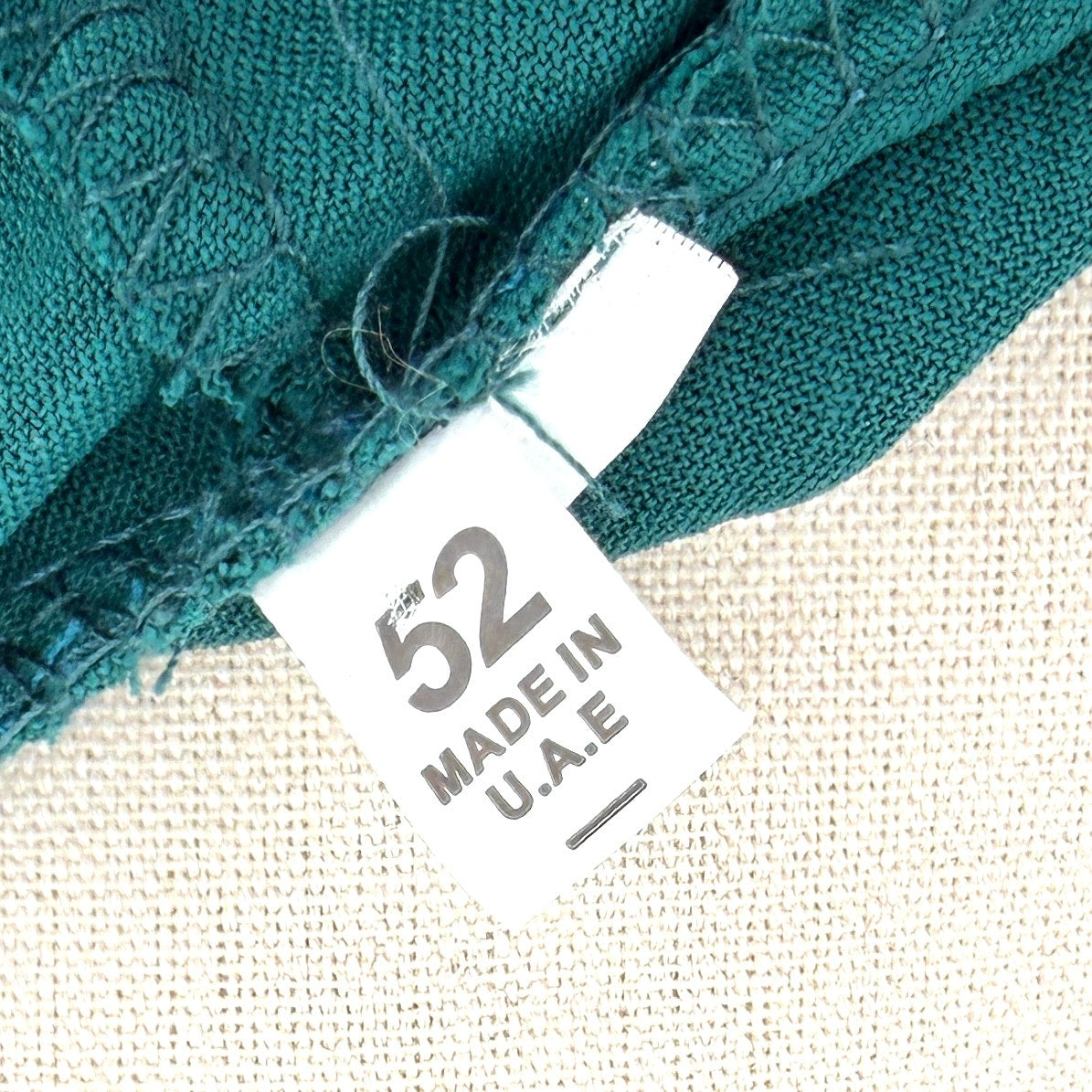 Emirati Teal Green Moroccan Style Djellaba Hooded Kaftan