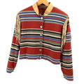 Vintage 90s Double D Ranchwear Multi 100% Cotton Western Suede Fringe Jacket