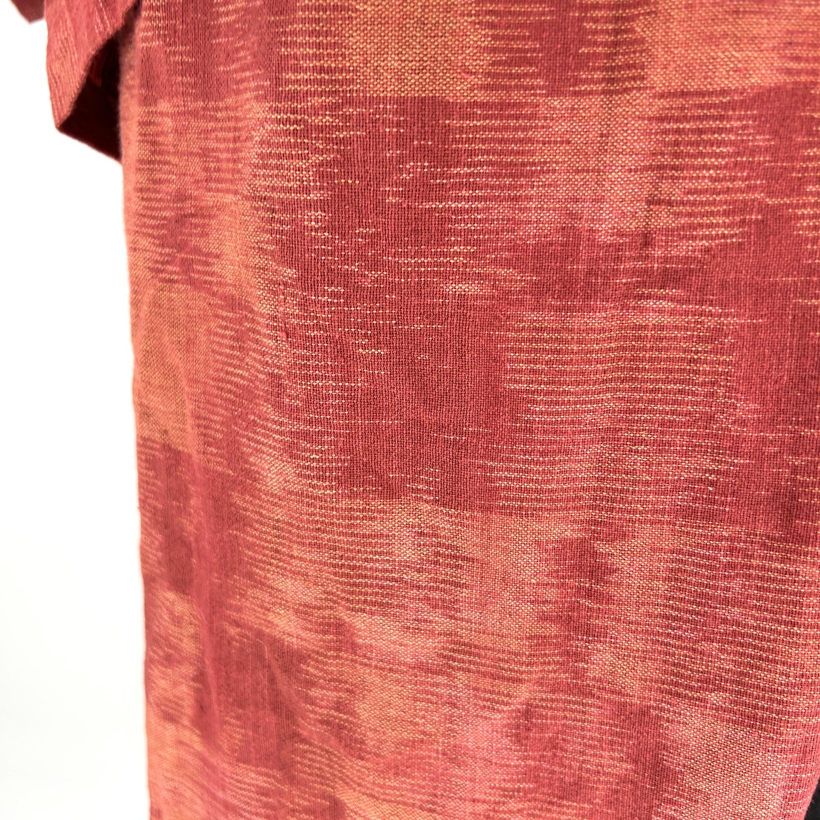 Vintage 90s Thai Handmade Red Bejeweled Kimono Jacket & Wrap Skirt Set