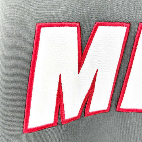 Adidas NBA Miami Heat Gray Black Colorblock Fleece Warm-up Jacket
