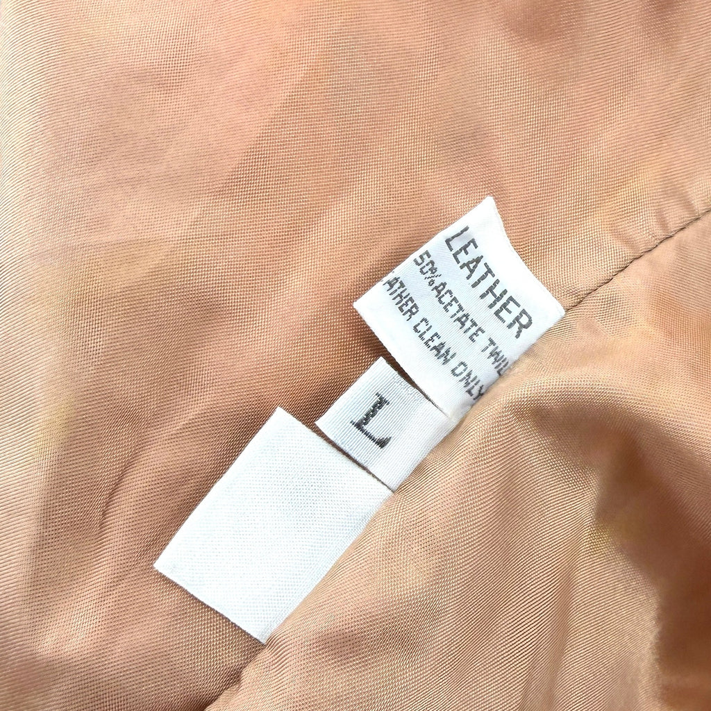 Vintage 80s Winlit Tan Genuine Leather Floral Retro Western Suede Jacket