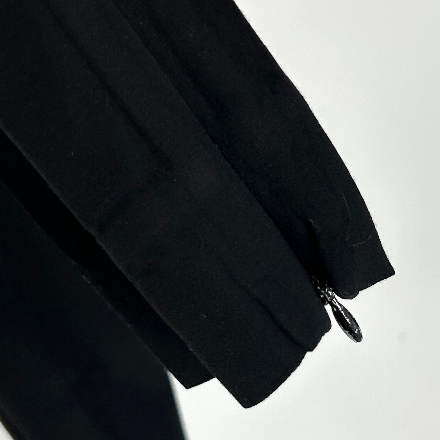 L’Agence Black Viscose Minimalist Tapered-Leg Zipper Jumpsuit