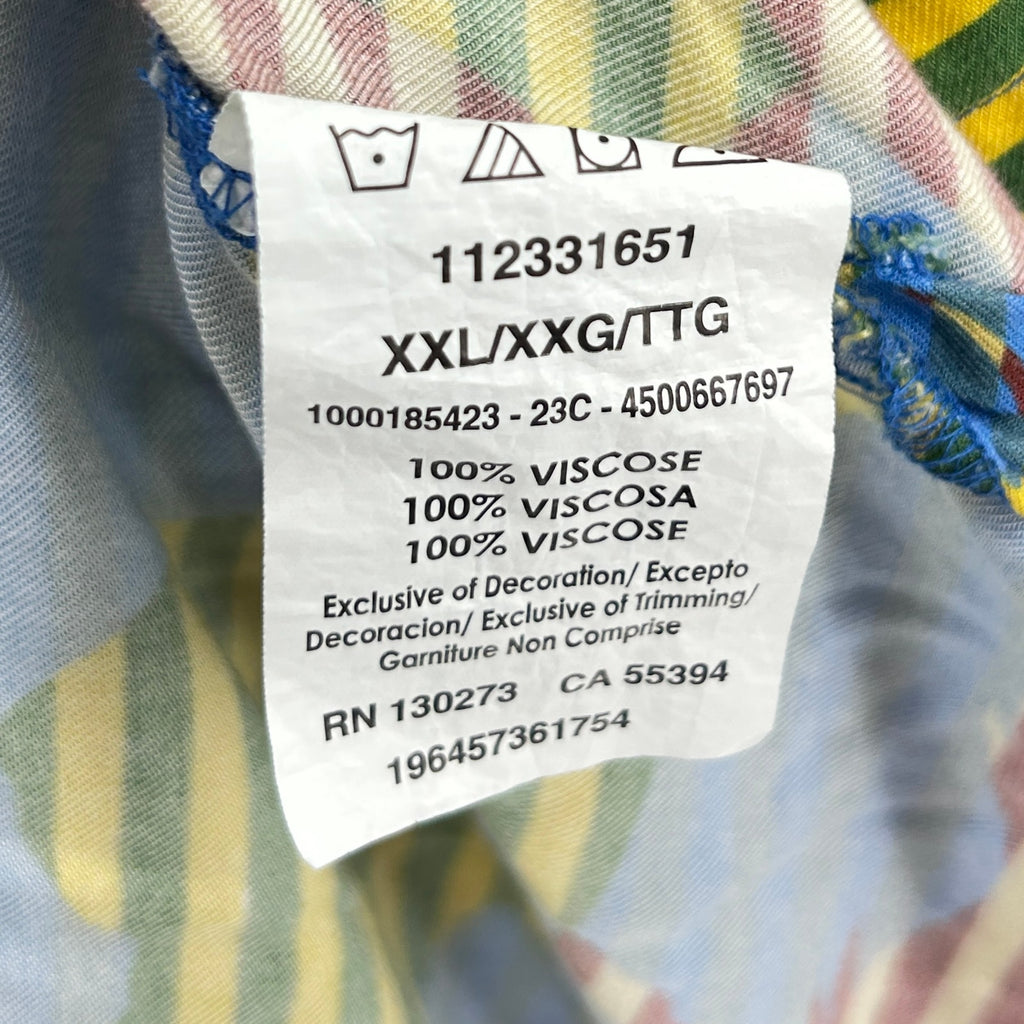 Wrangler Multicolor Western Cowboy Trippy Horse Print Striped Shirt