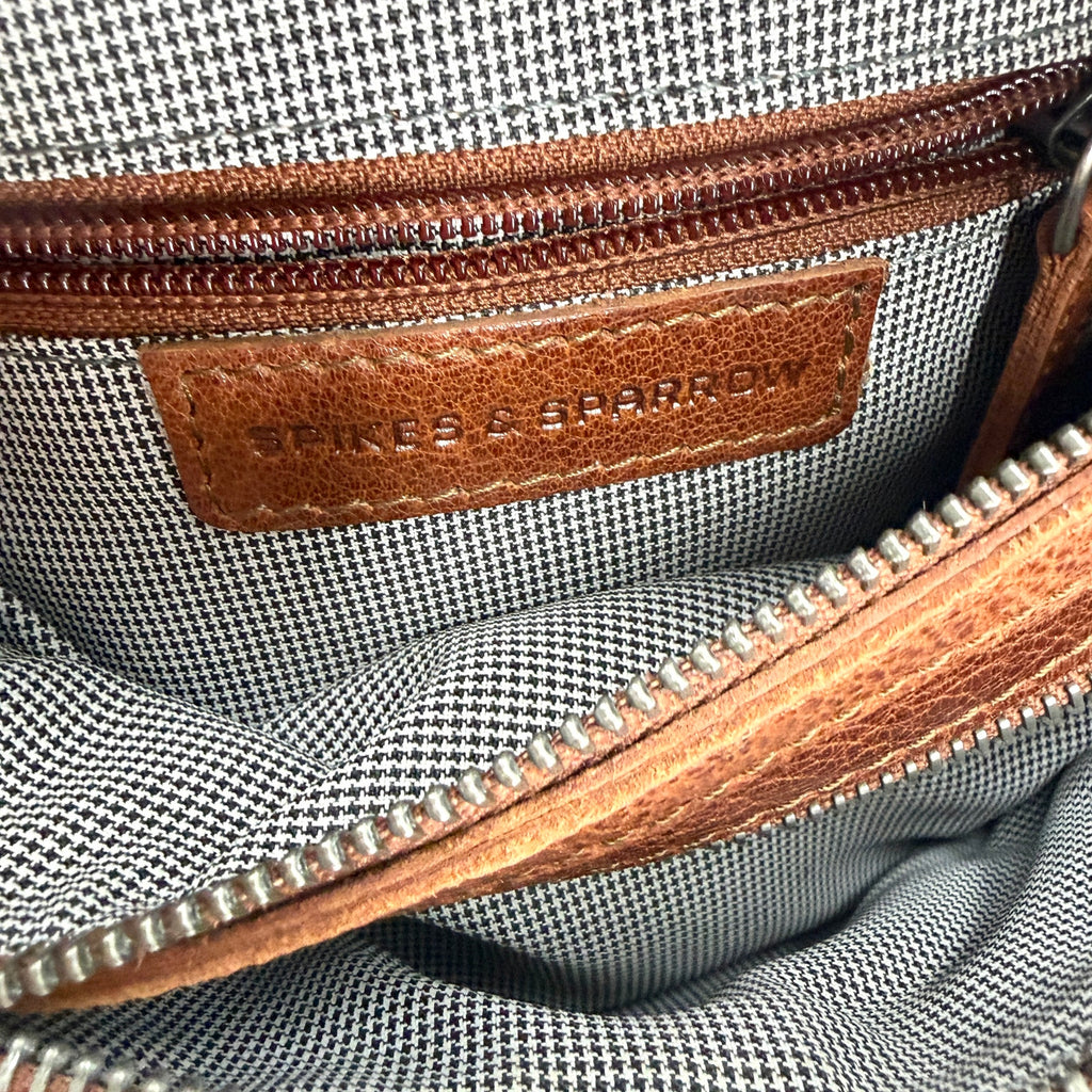 Spikes & Sparrow Brown Genuine Leather Western Casual Fanny Pack Bum Bag