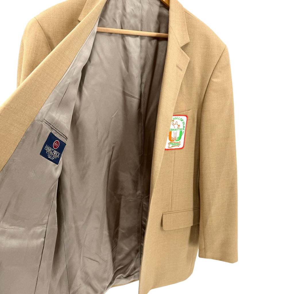 Vintage 80s Hardwick Beige Miami Sports Hall of Fame Committee Blazer Jacket