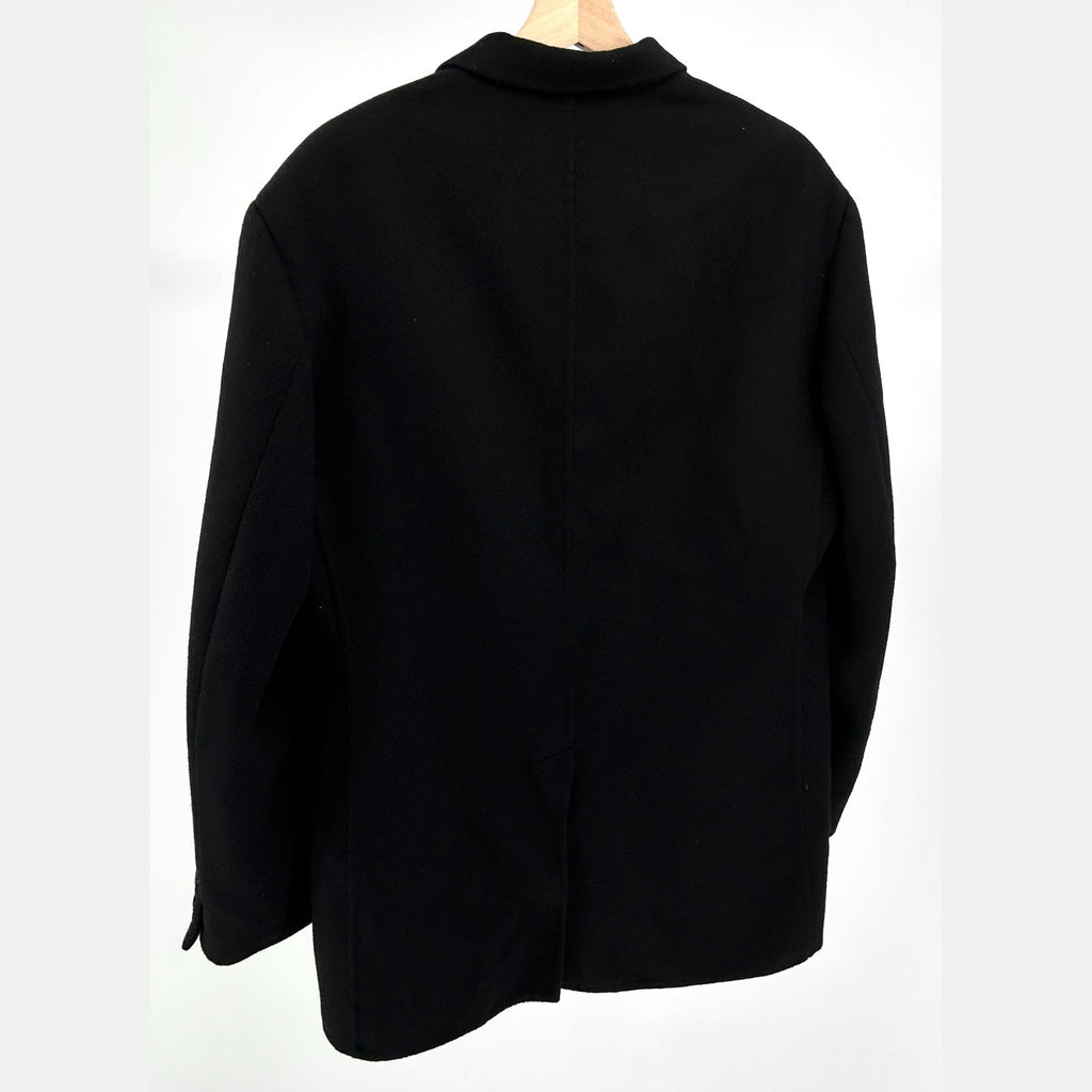 Vintage Y2K Luca Venturini Black 100% Cashmere Tailored Blazer