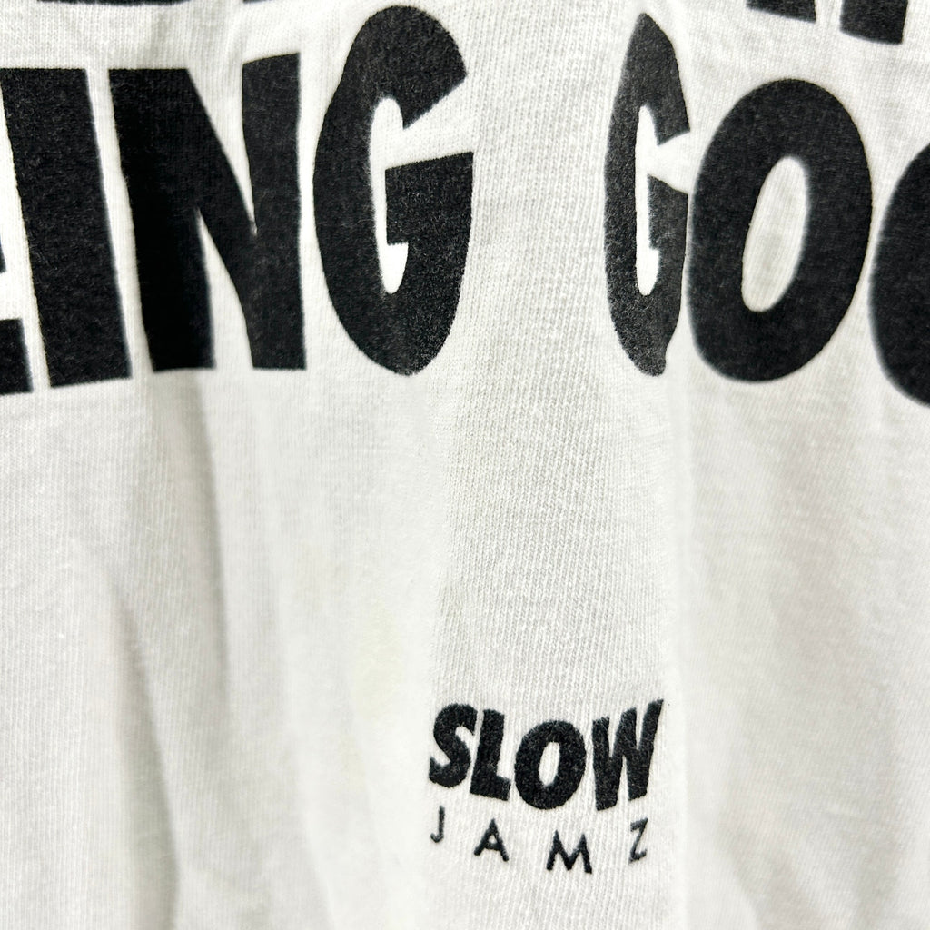 Frank Ocean Slow Jamz White Graphic Cotton Crop T-Shirt
