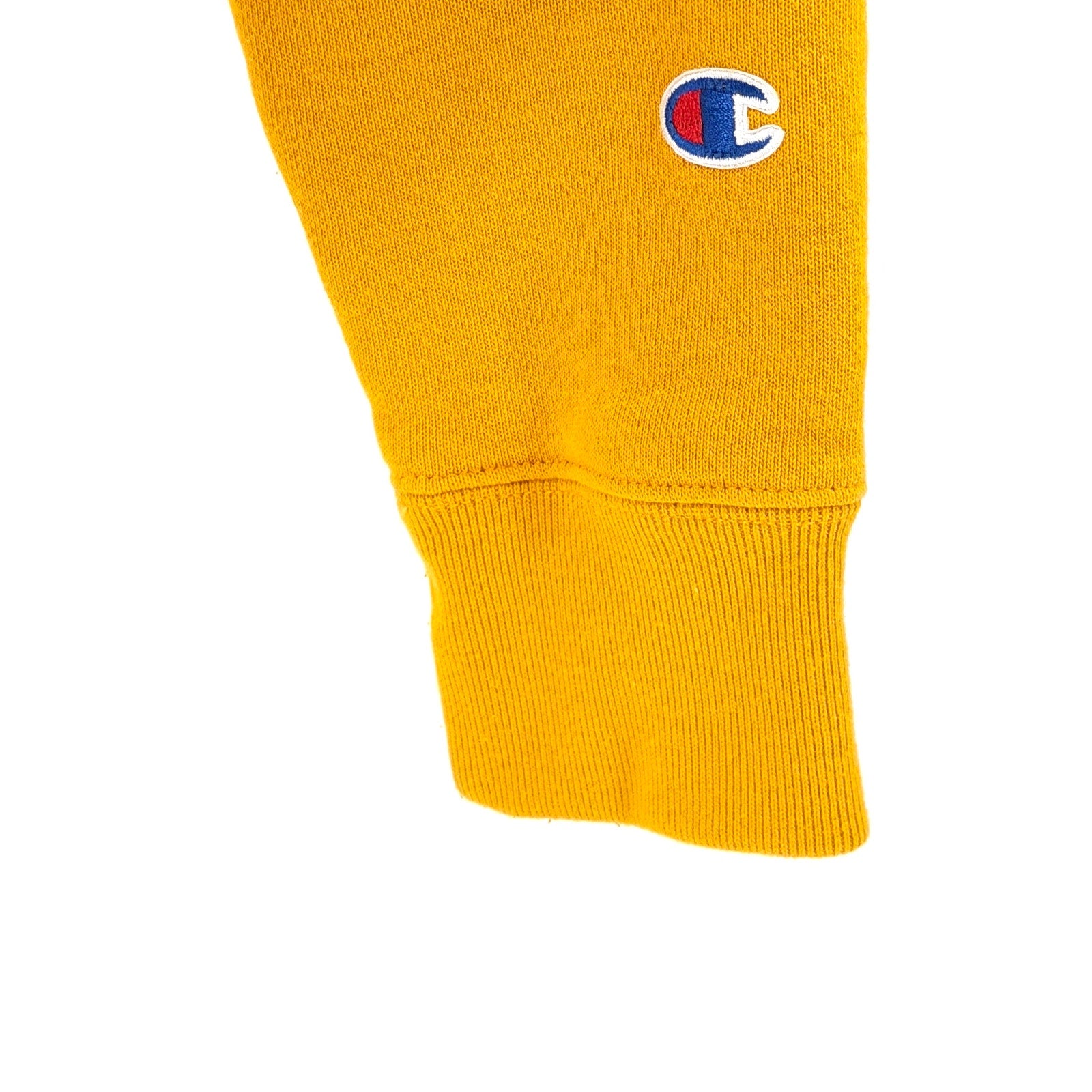 Champion Mustard Yellow Cropped Reverse Weave Crewneck Sweatshirt