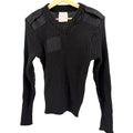 Vintage 90s Brigade Quartermasters Ltd Black 100% Wool "Woolly Pully" Sweater