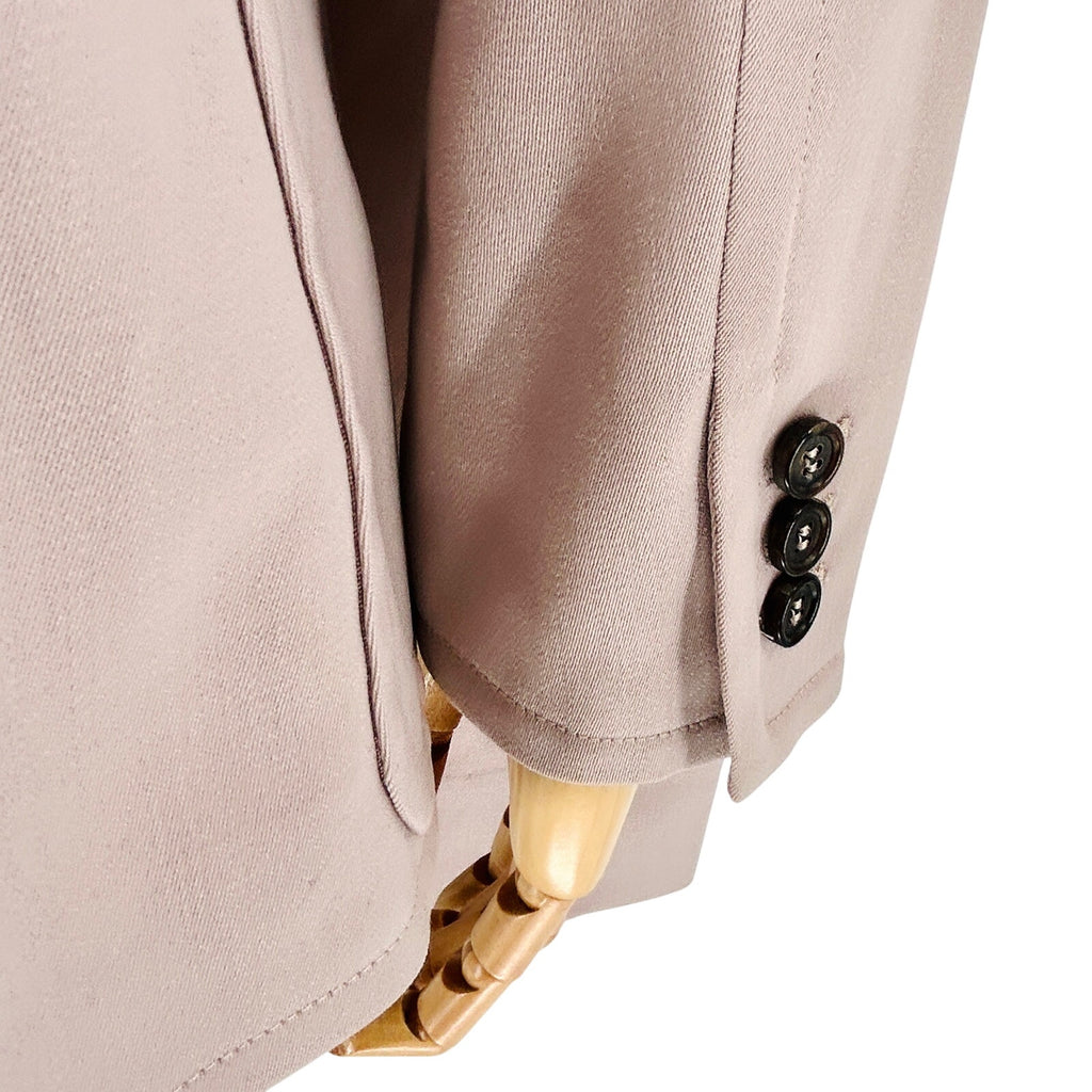 Vintage 90s Tom Ford Yves Saint Laurent Rive Gaunche Mauve 100% Wool Power Suit