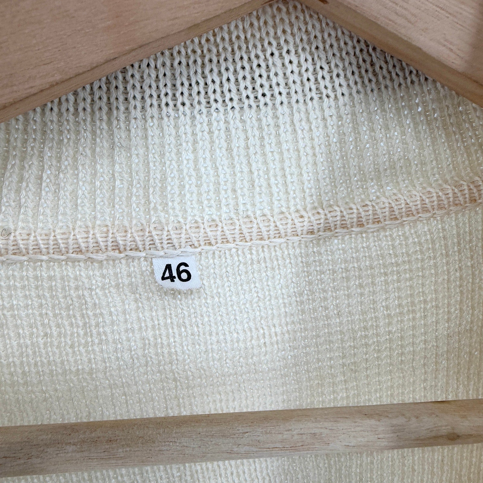 Vintage 90s Cream 100% Merino Wool Preppy Shawl Collar Cardigan
