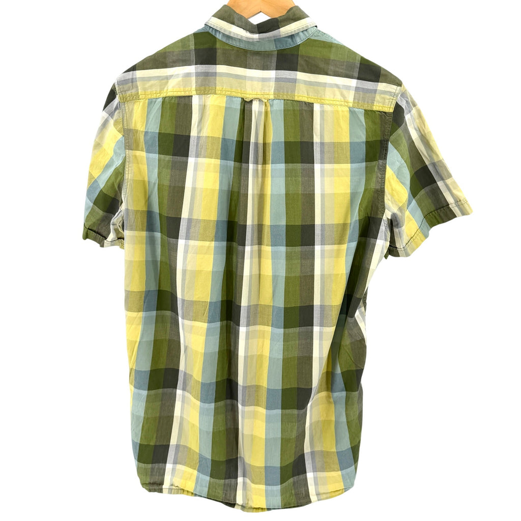 Paul Smith Green Yellow Plaid 100% Cotton Button Down Shirt