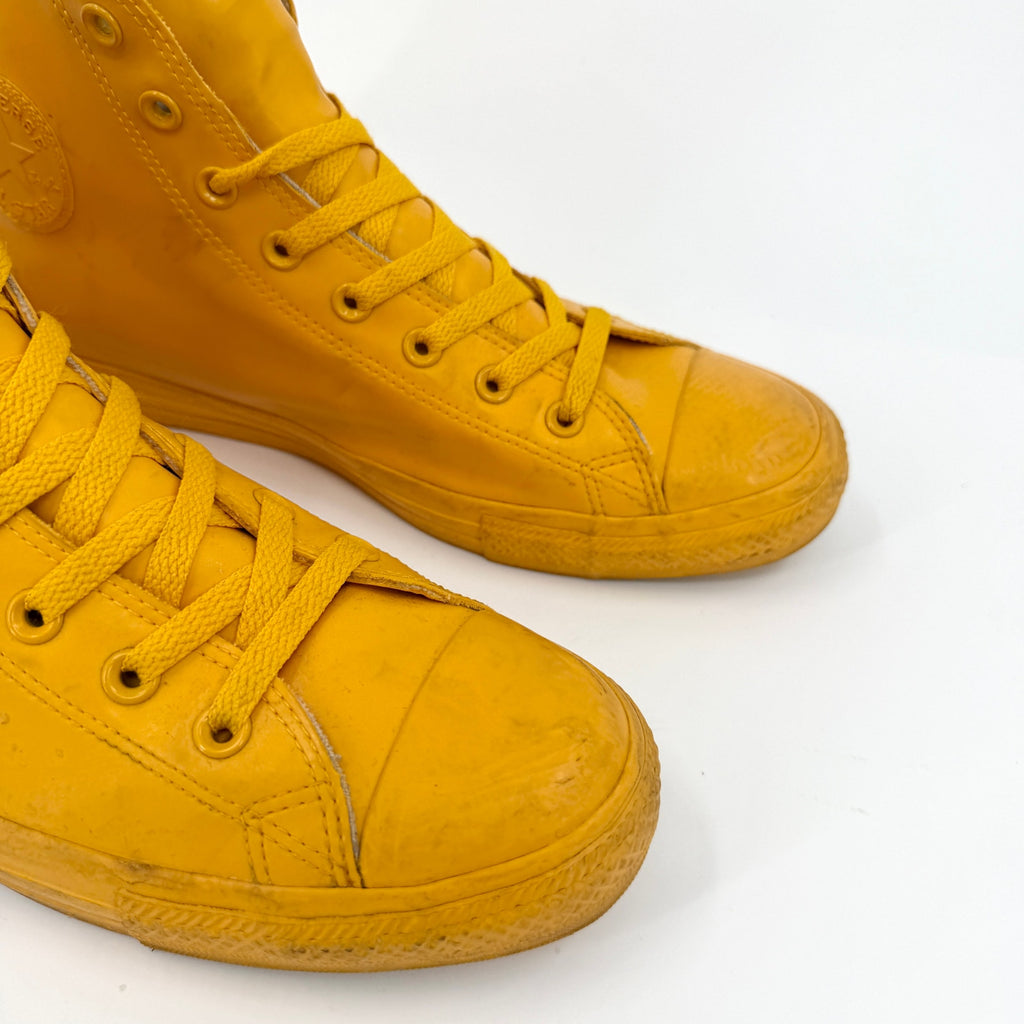 Converse Yellow Rubber Chuck Taylor All Star High Top Sneakers