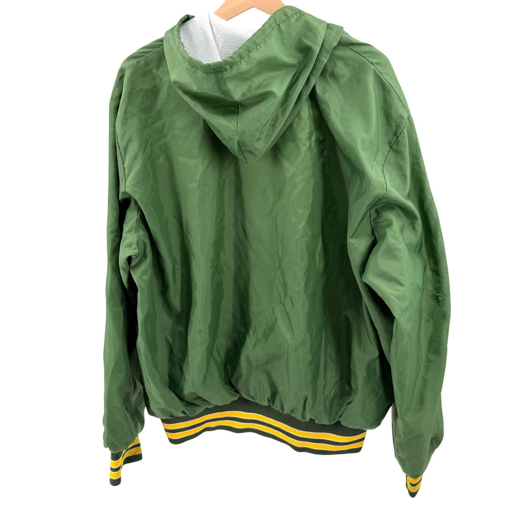 Vintage 80s Birdie by Richard A. Leslie Green Golf Hooded Pullover Jacket