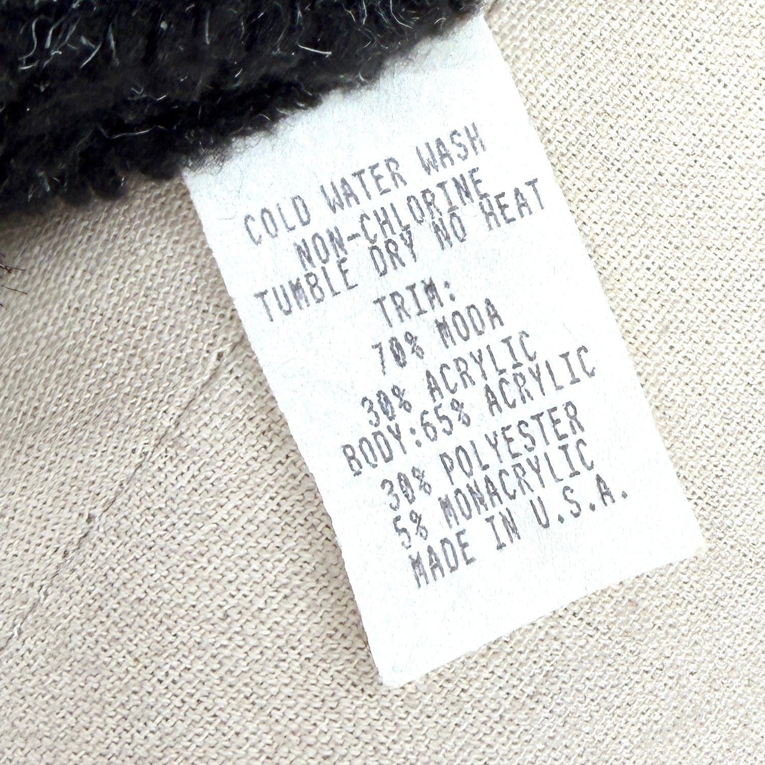 Vintage 90s Tasha Polizzi Gray Black Leopard Cozy Fleece Faux Fur Cossack Hat