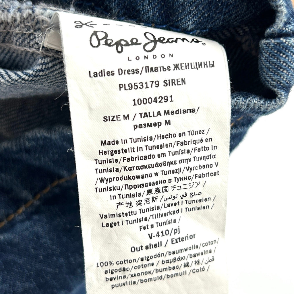 Vintage Y2K Pepe Jeans London Two Tone Denim Mini Dress