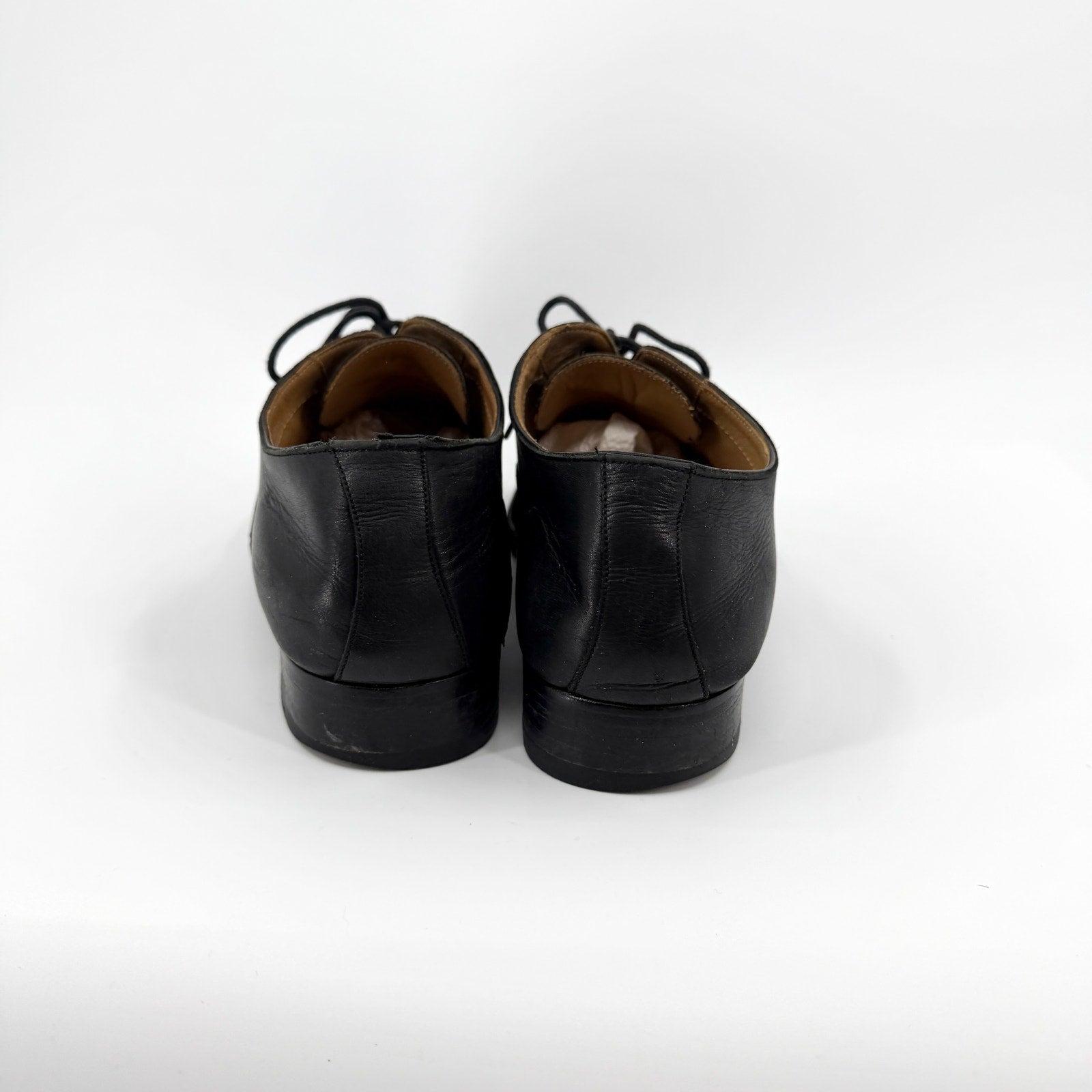 To Boot New York Black 100% Leather Adam Derrick Cap Toe Oxfords
