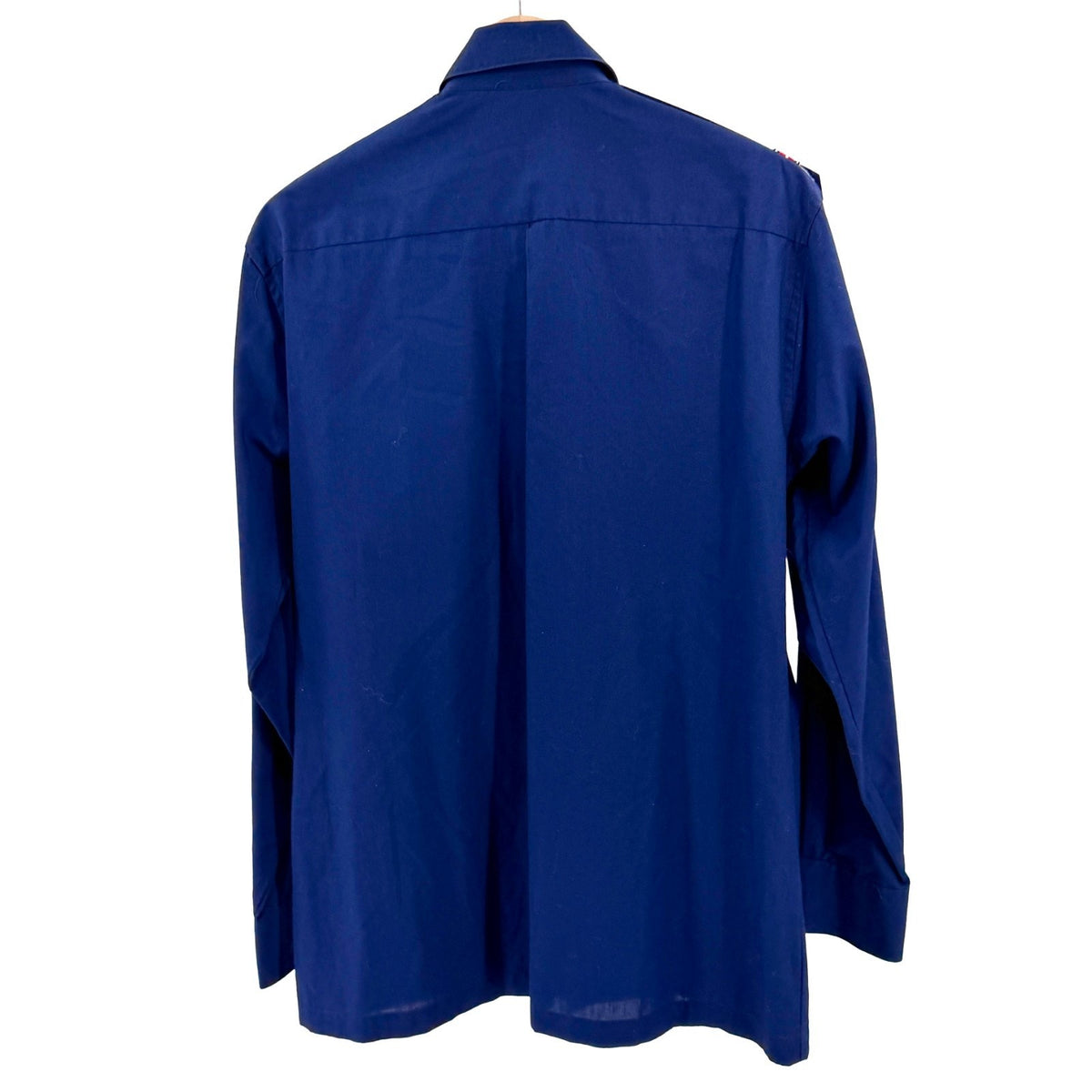 Vintage 70s Damon Blue Military Epaulette Shirt