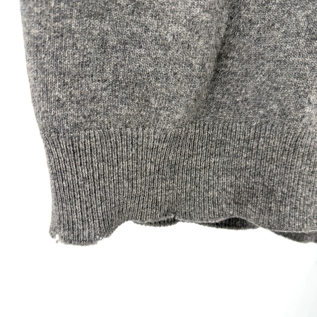 Vintage 80s Pringle of Scotland Grey Cashmere V-Neck Sweater Vest