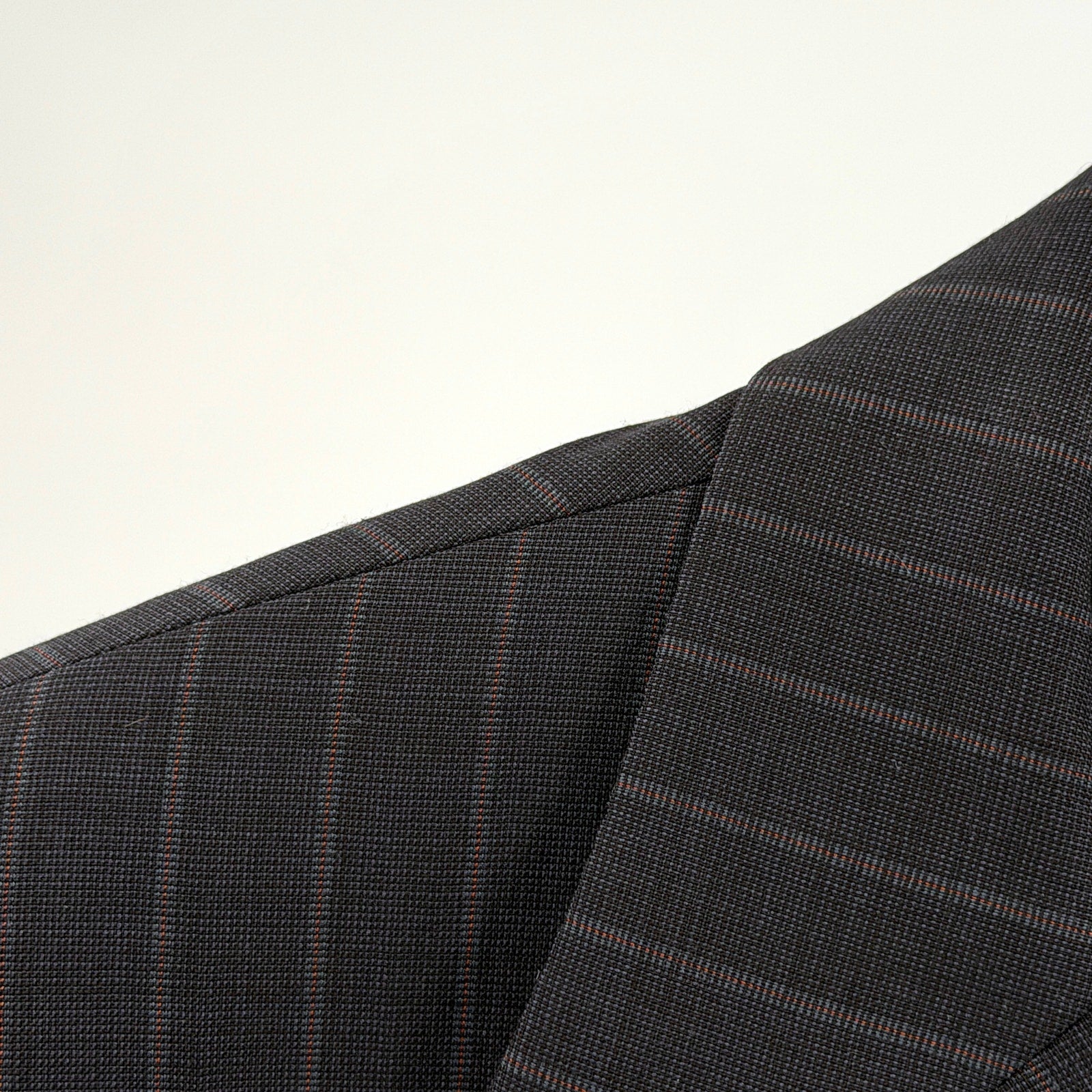 Vintage 90s Claudio Morelli Gray Pinstripe 100% Wool Menswear Blazer Jacket