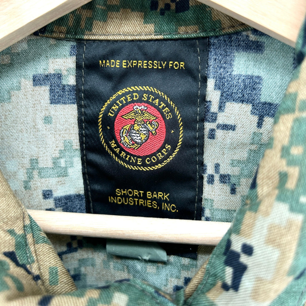 Vintage Y2K US Marines MARPAT Digital Camo Custom Cropped Jacket