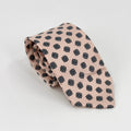 Vintage 80s Bert Pulitzer Pink Blue 100% Silk Geometric Medallion Necktie