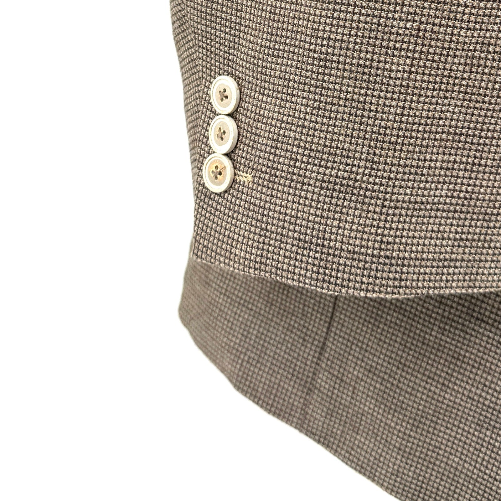 Vintage Y2K Austin Reed Curious Man Brown Silk Wool Blazer