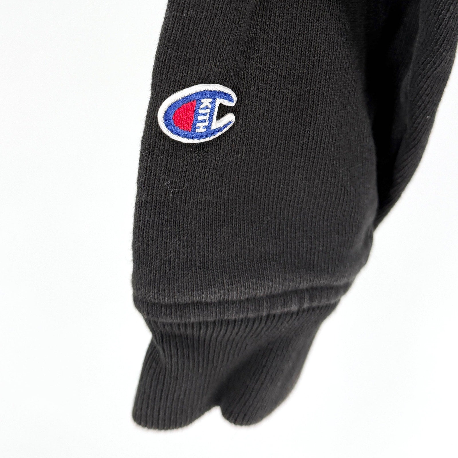 Champion Kith Black Reverse Weave Cropped Sweatshirt