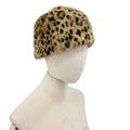 San Diego Hat Company Brown Black Leopard Faux Fur Winter Cloche Hat