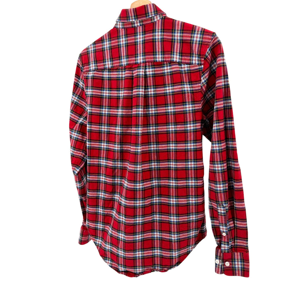 Five Four Mark McNairy Red Plaid 100% Cotton Heavyweight Button Down Shirt