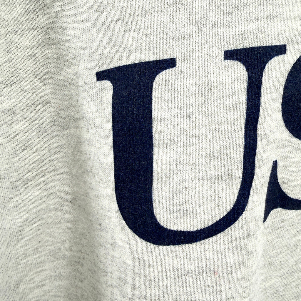 Vintage 90s Jerzees USAir Gray Heather Graphic Crewneck Sweatshirt